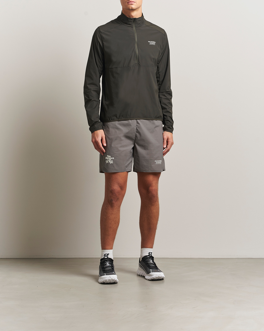 Uomini | Giacche | Pas Normal Studios | Balance Half Zip Jacket Dark Olive