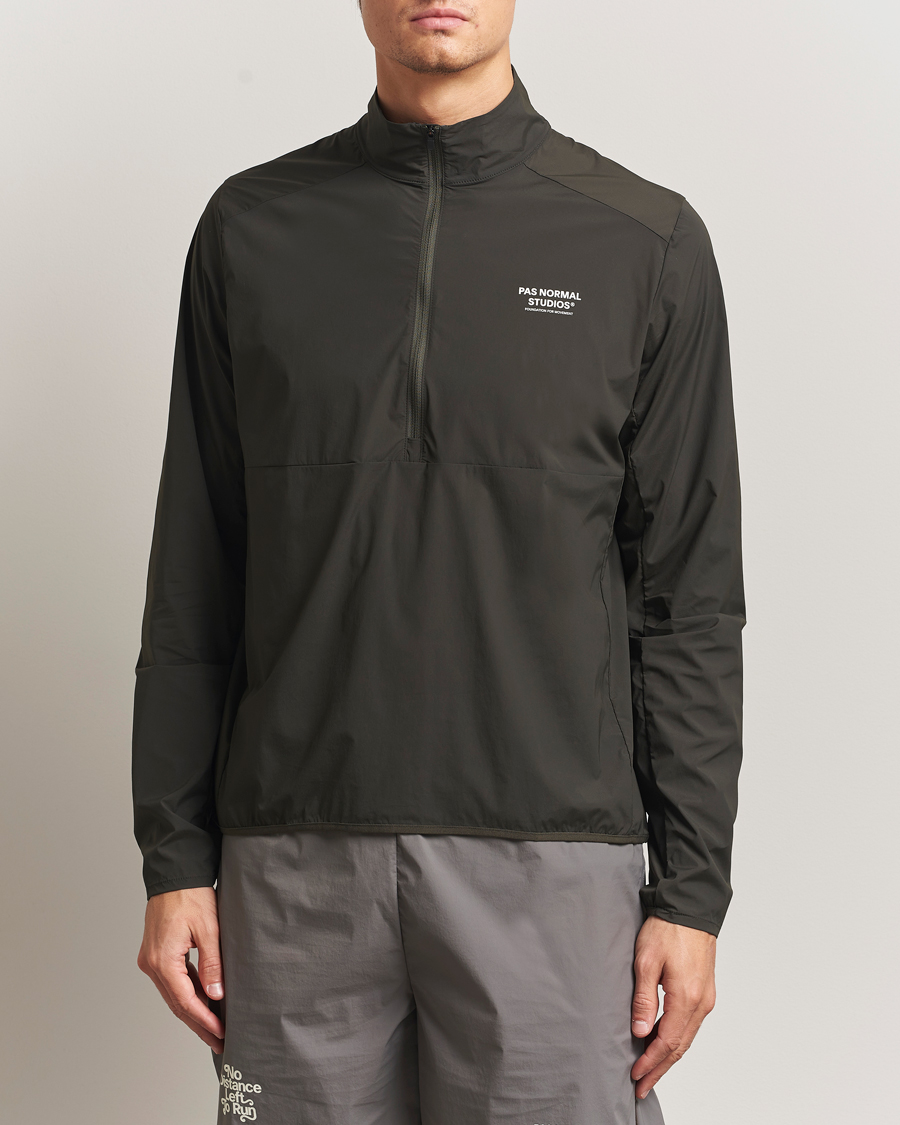 Uomini | Giacche | Pas Normal Studios | Balance Half Zip Jacket Dark Olive