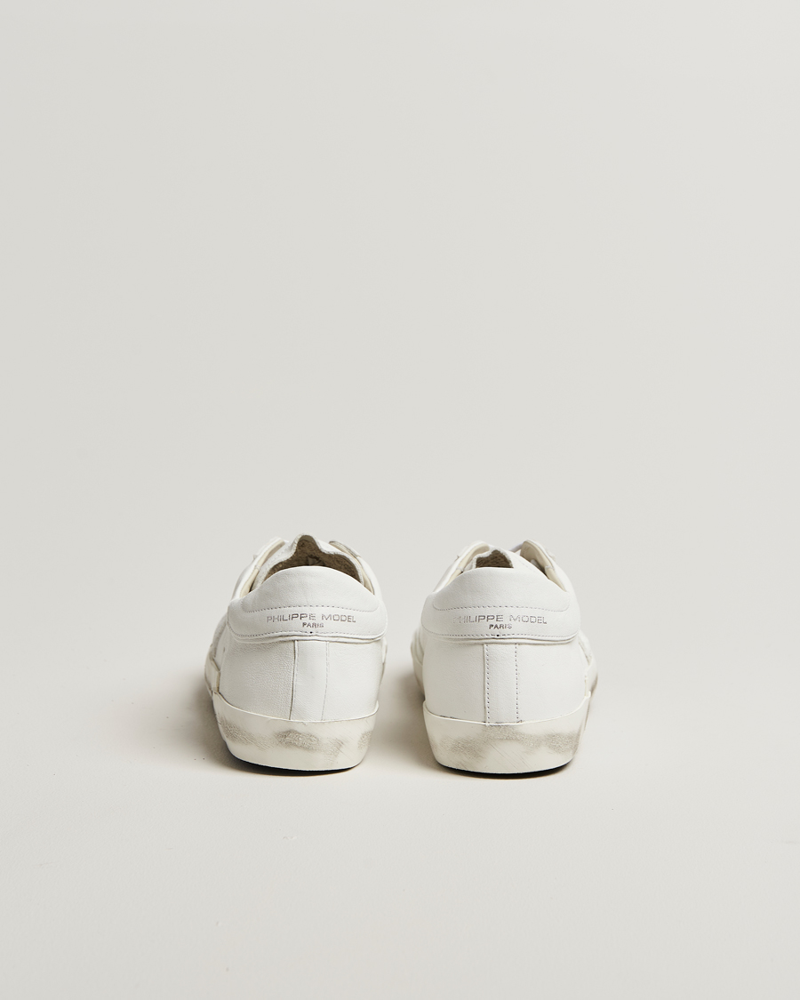 Uomini | Sneakers | Philippe Model | Prsx Low Top Leather Sneakers White