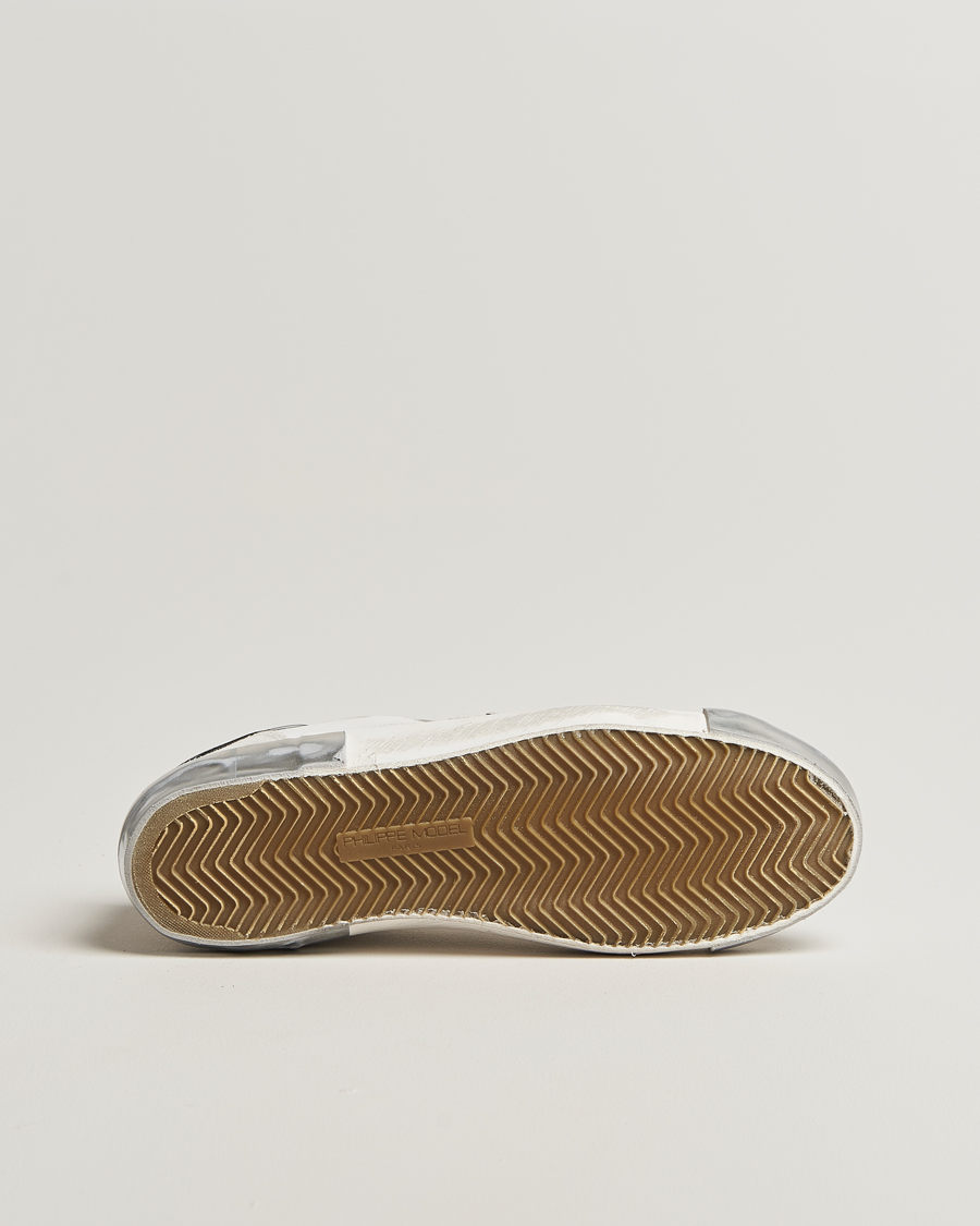 Uomini | Sneakers | Philippe Model | Prsx Low Top Leather Sneakers White/Silver