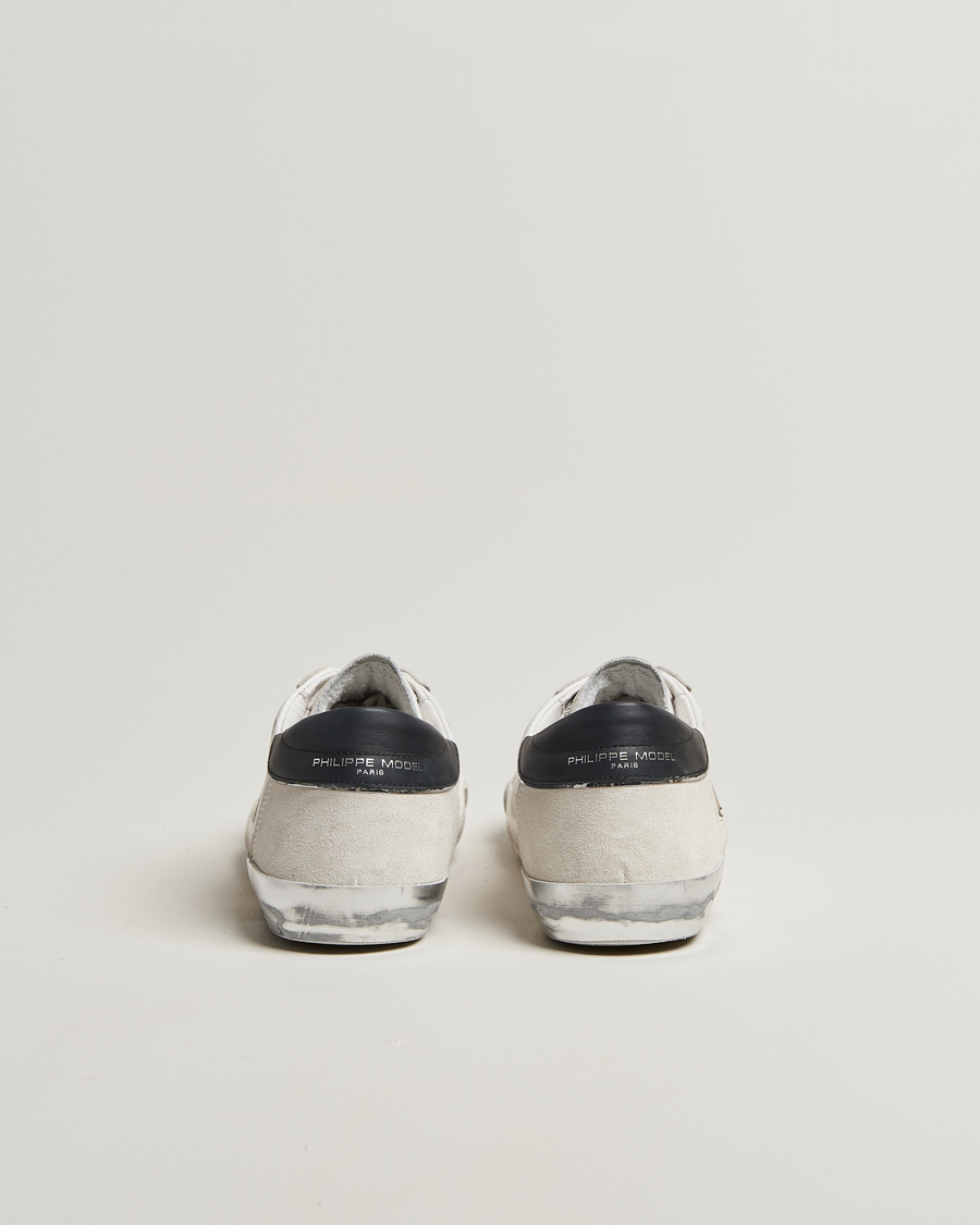Uomini | Sneakers | Philippe Model | Prsx Low Top Leather Sneakers White/Silver