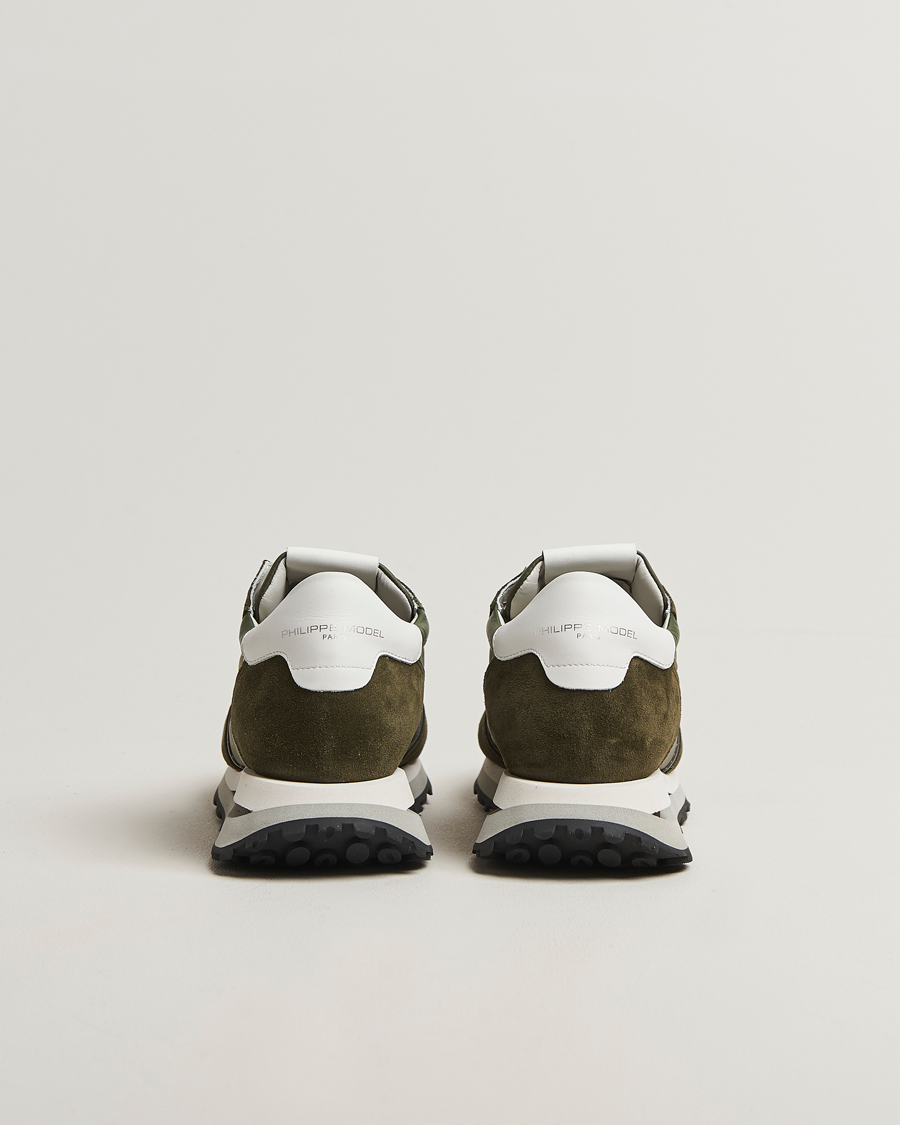 Uomini | Philippe Model Tropez Haute Running Sneakers Military | Philippe Model | Tropez Haute Running Sneakers Military