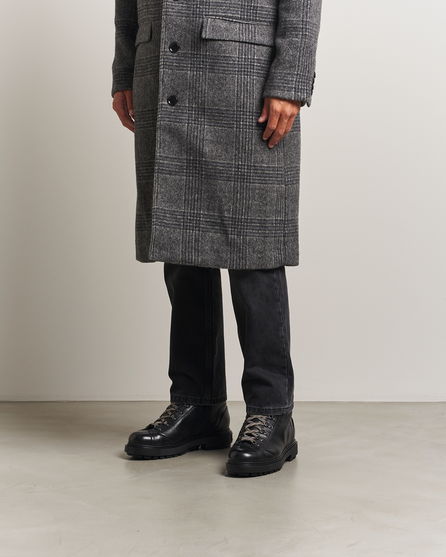 Uomini | Stivali | Santoni | St Moritz Winter Boots Black Calf