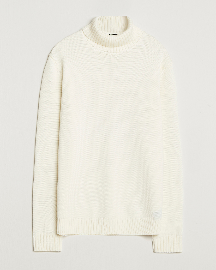 Uomini | Maglieria | Zanone | Virgin Merino Wool Rollneck Latte