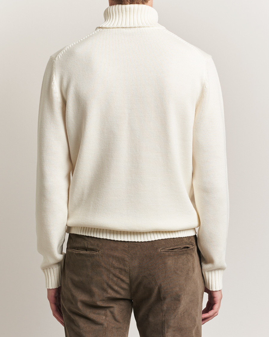 Uomini | Maglieria | Zanone | Virgin Merino Wool Rollneck Latte