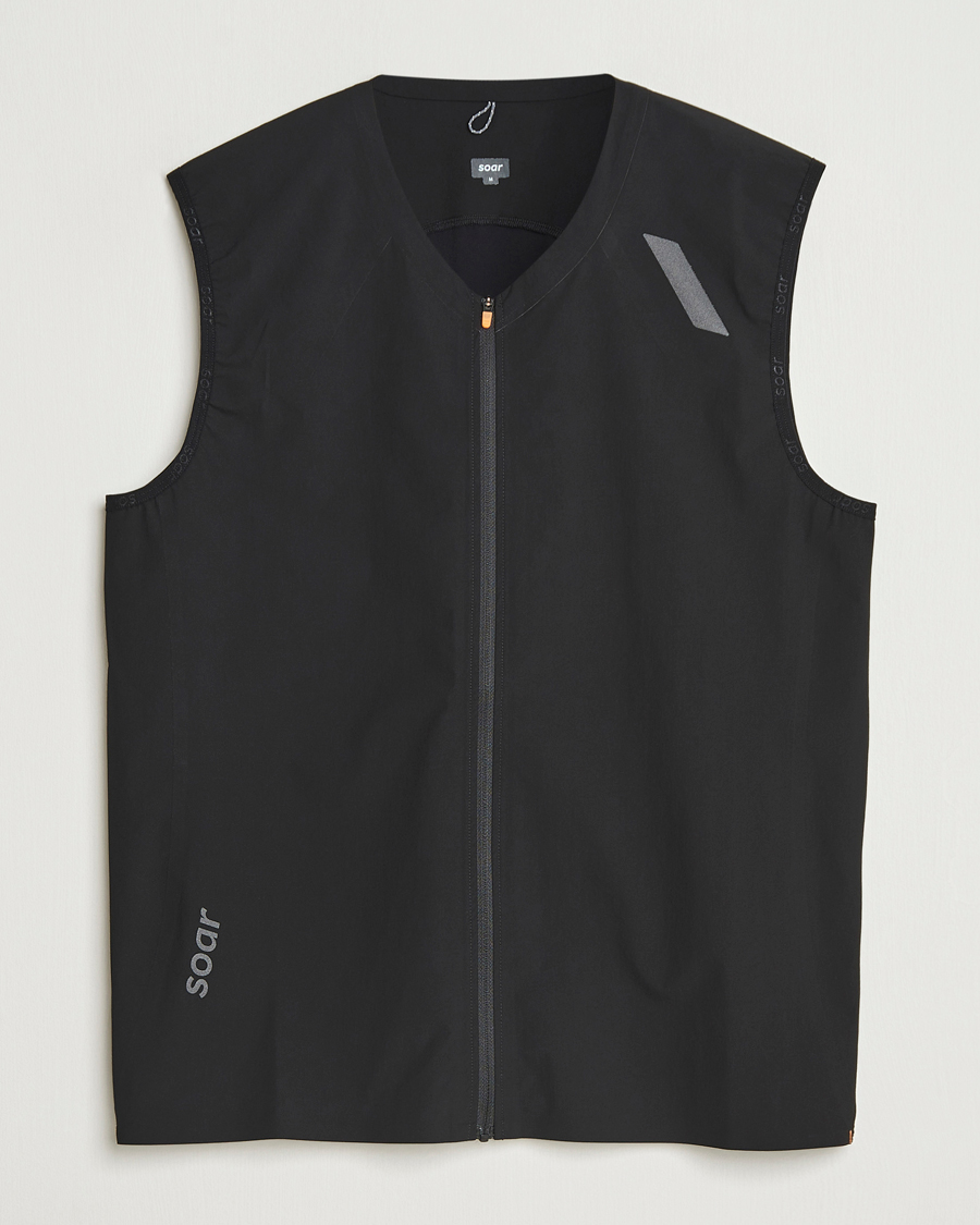 Uomini | Gilet | SOAR Running | Rainout Gilet Black