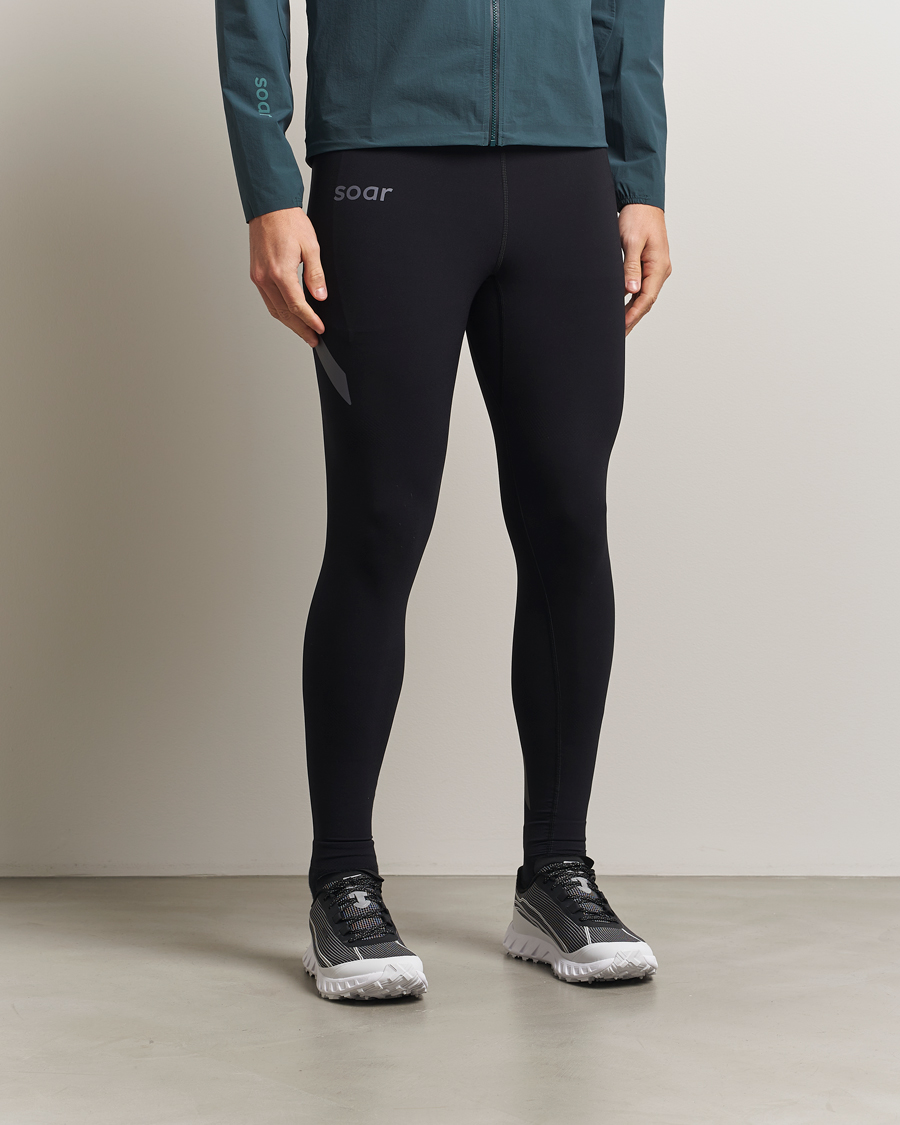 Uomini | Pantaloni | SOAR Running | Session Tight Black