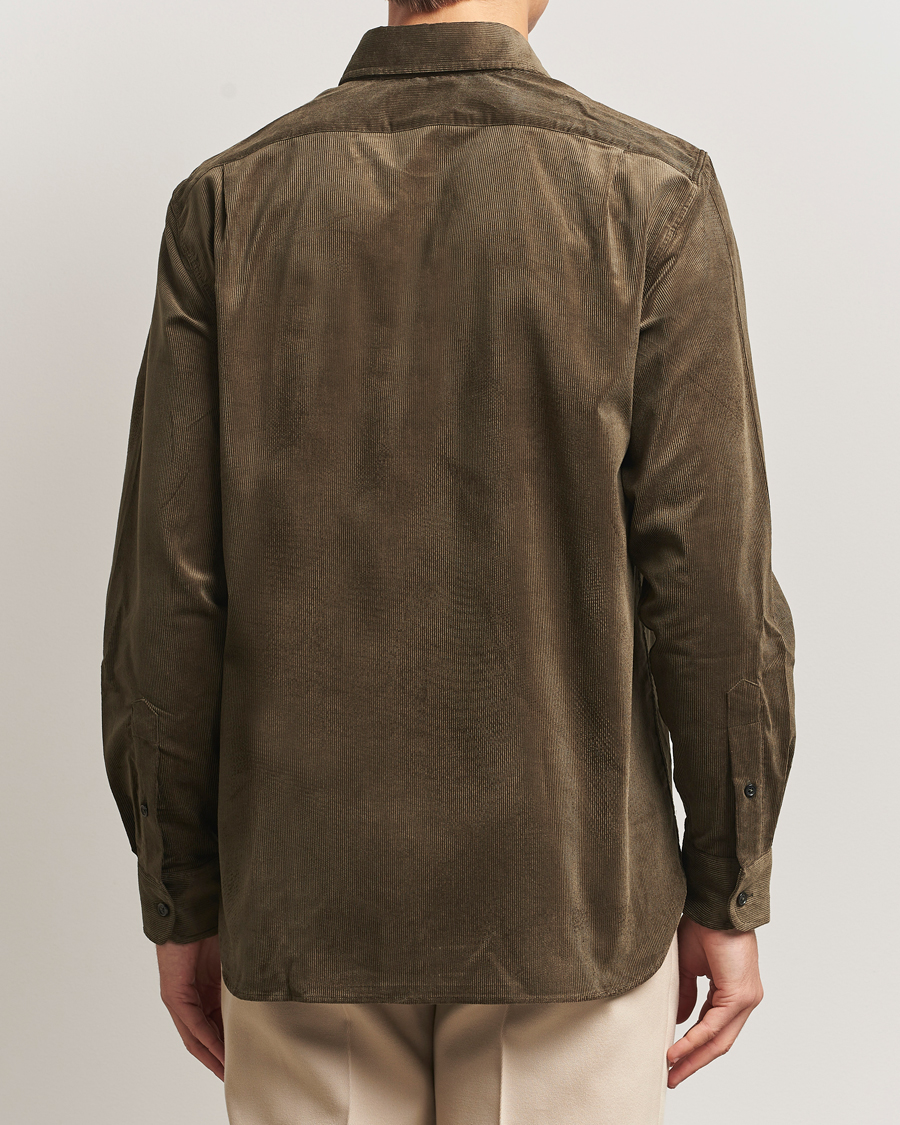 Uomini | Camicie | Ralph Lauren Purple Label | Corduroy Overshirt Loden