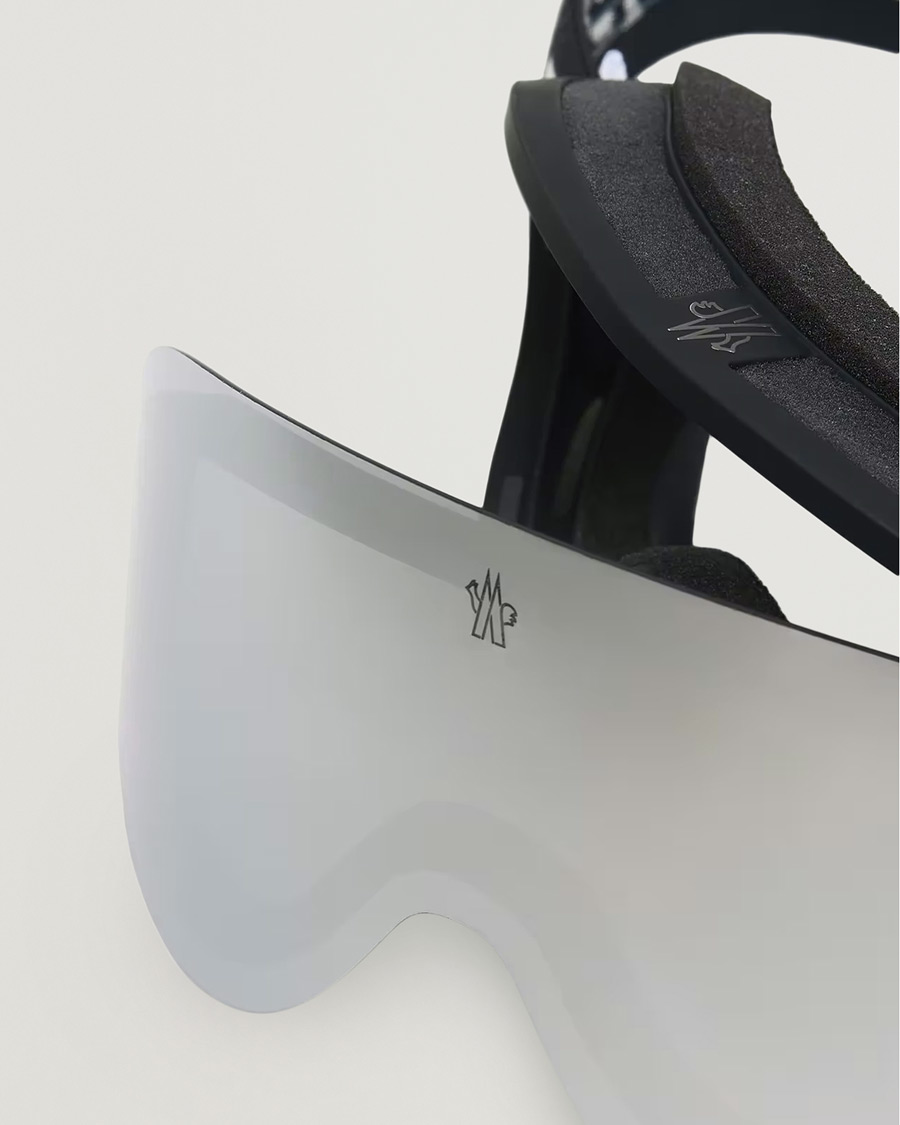 Uomini | Occhiali da sole | Moncler Lunettes | 0ME8017 Ski Goggles Black/Silver