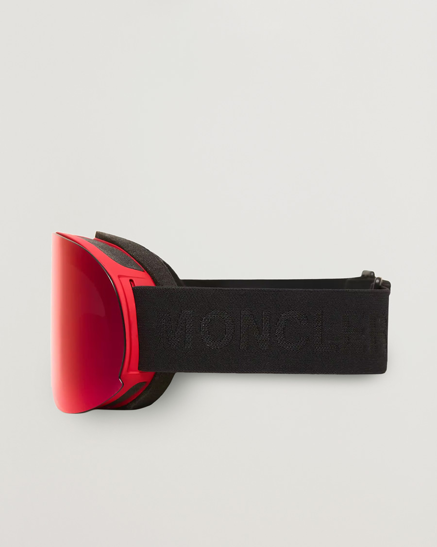 Uomini | Occhiali da sole | Moncler Lunettes | 0ME8017 Ski Goggles Black/Red