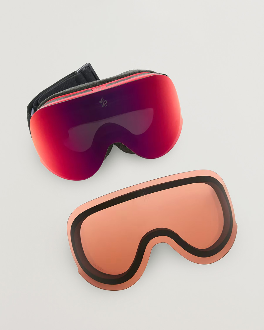 Uomini | Occhiali da sole | Moncler Lunettes | Snowflare Ski Goggles Black/Red