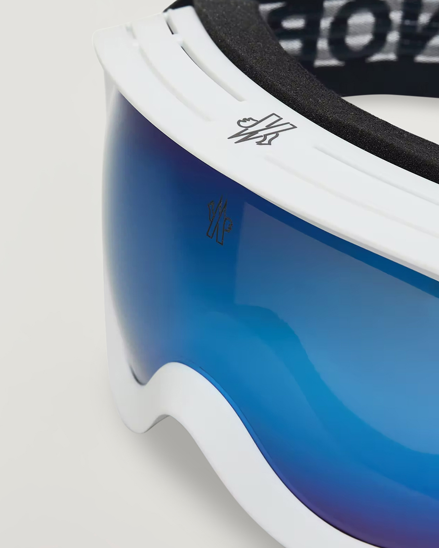 Uomini | Occhiali da sole | Moncler Lunettes | Snowray Ski Goggles White/Blue
