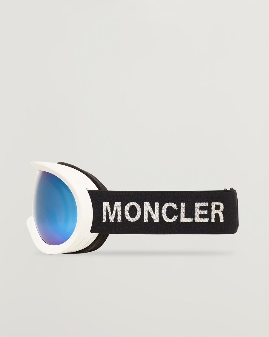 Uomini | Occhiali da sole | Moncler Lunettes | Snowray Ski Goggles White/Blue