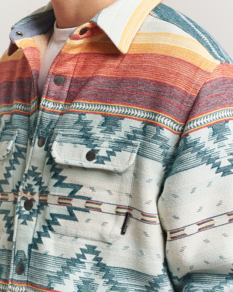 Uomini | Maglieria | Pendleton | Bay City Teddy Lined Shirt Jacket Saltillo Stripe