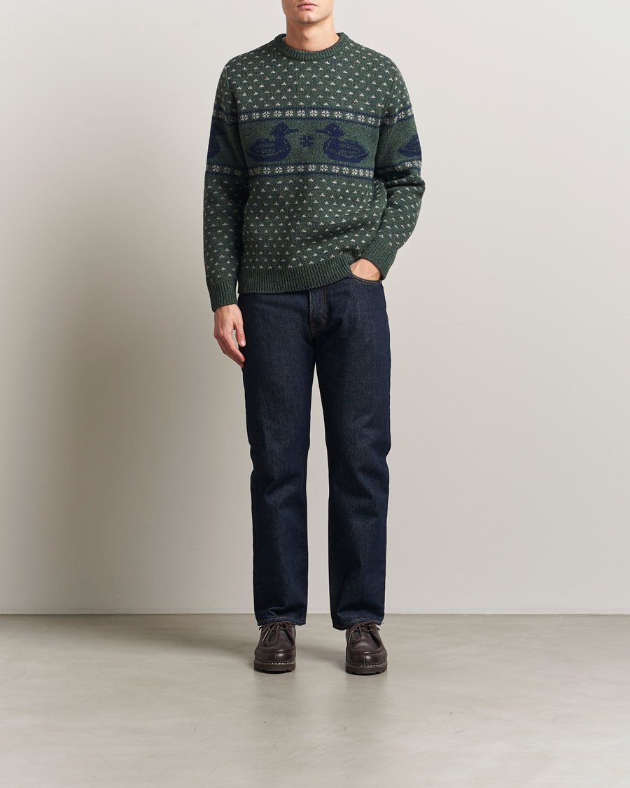 Uomini | Maglieria | Pendleton | Wool Duck Sweater Green
