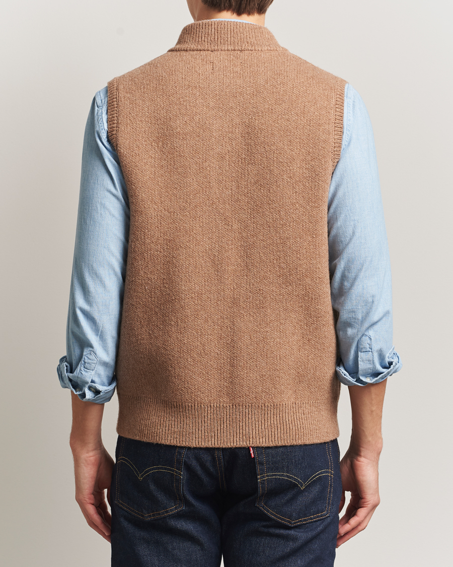 Uomini | Maglieria | Pendleton | Wool Sweater Vest Tan