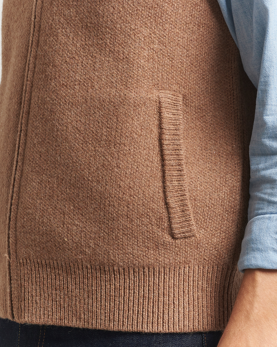 Uomini | Maglieria | Pendleton | Wool Sweater Vest Tan