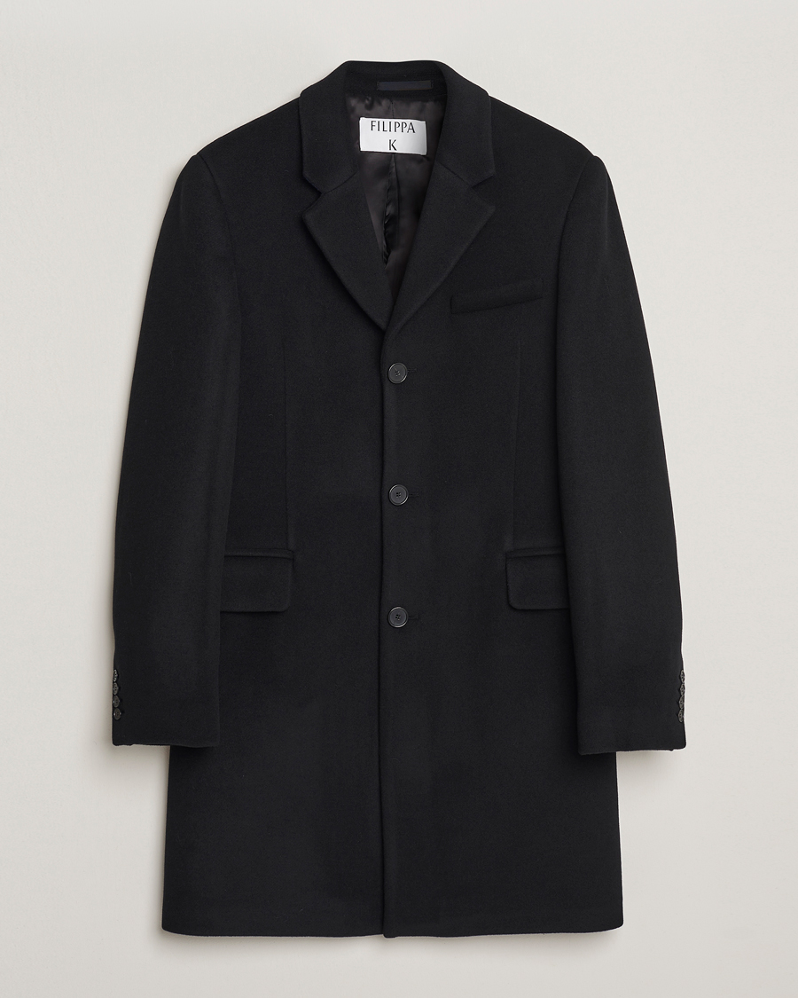 Uomini | Giacche | Filippa K | William Wool Coat Black