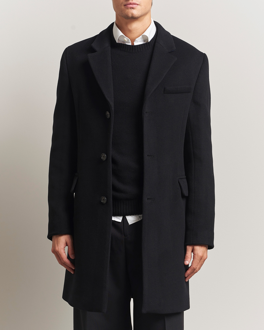 Uomini | Giacche | Filippa K | William Wool Coat Black