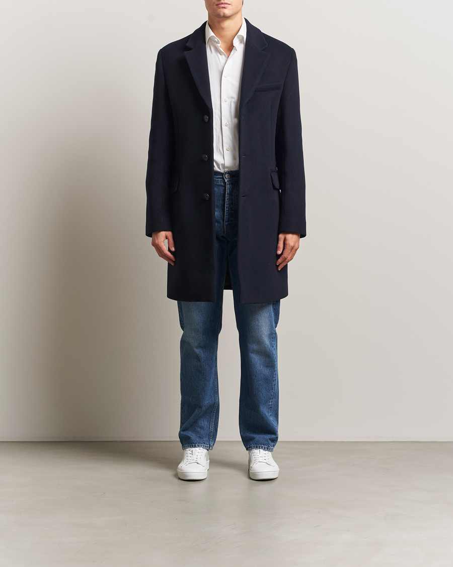Uomini | Giacche | Filippa K | William Wool Coat Navy