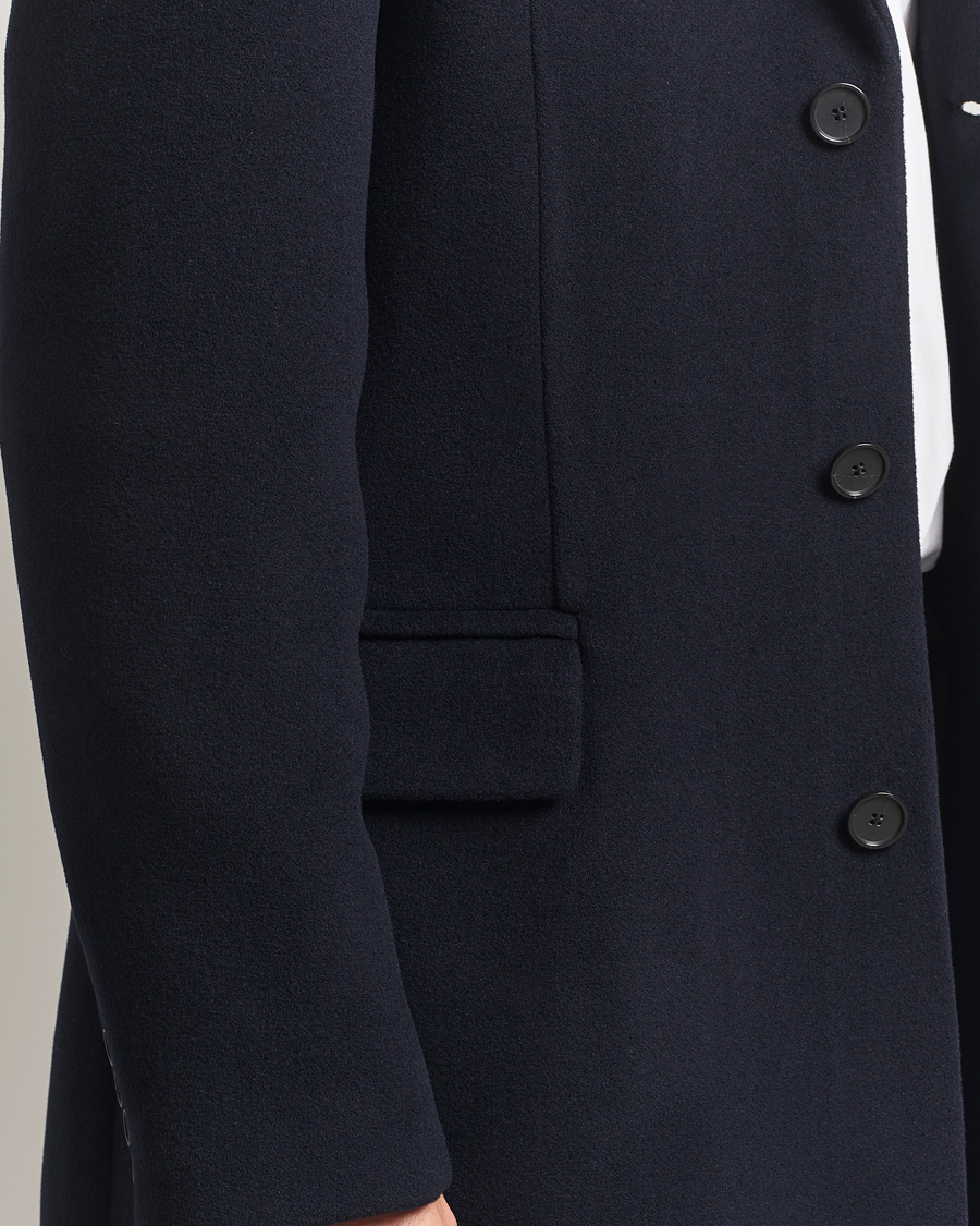 Uomini | Giacche | Filippa K | William Wool Coat Navy