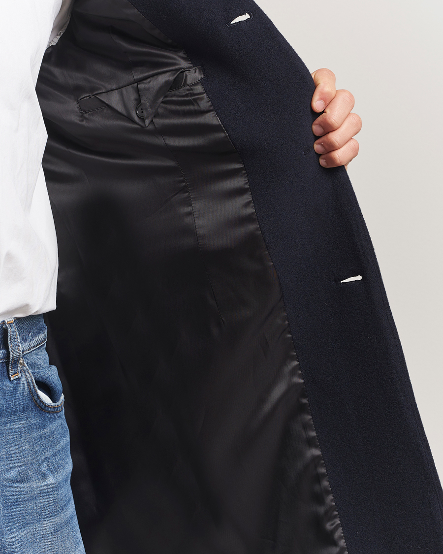 Uomini | Giacche | Filippa K | William Wool Coat Navy