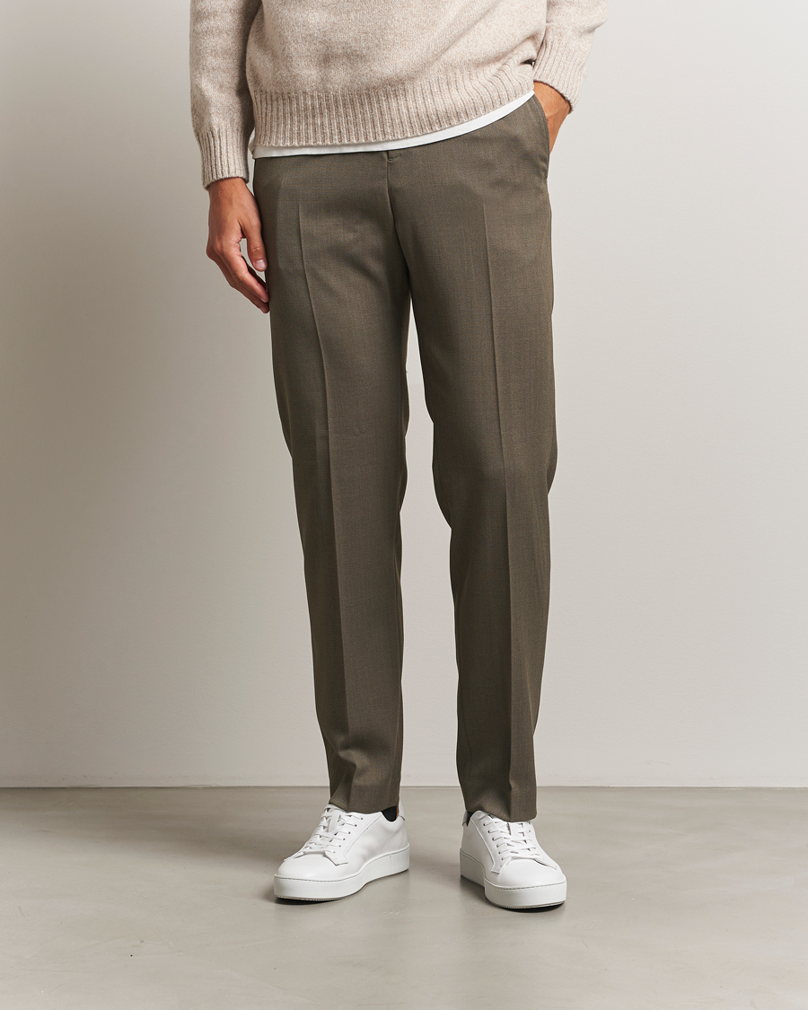 Uomini | Pantaloni | Filippa K | Troy Tailored Drawstring Trousers Driftwood