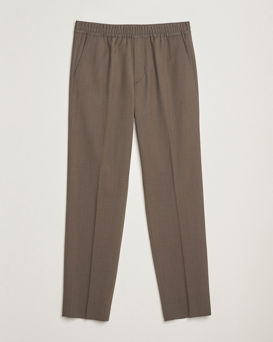 Uomini | Pantaloni | Filippa K | Theo Relaxed Wool Trousers Driftwood