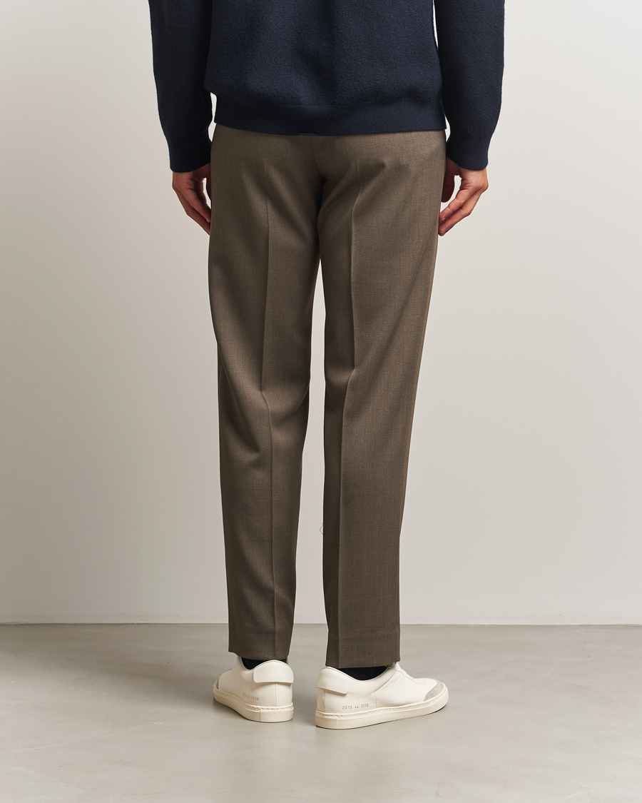Uomini | Pantaloni | Filippa K | Theo Relaxed Wool Trousers Driftwood