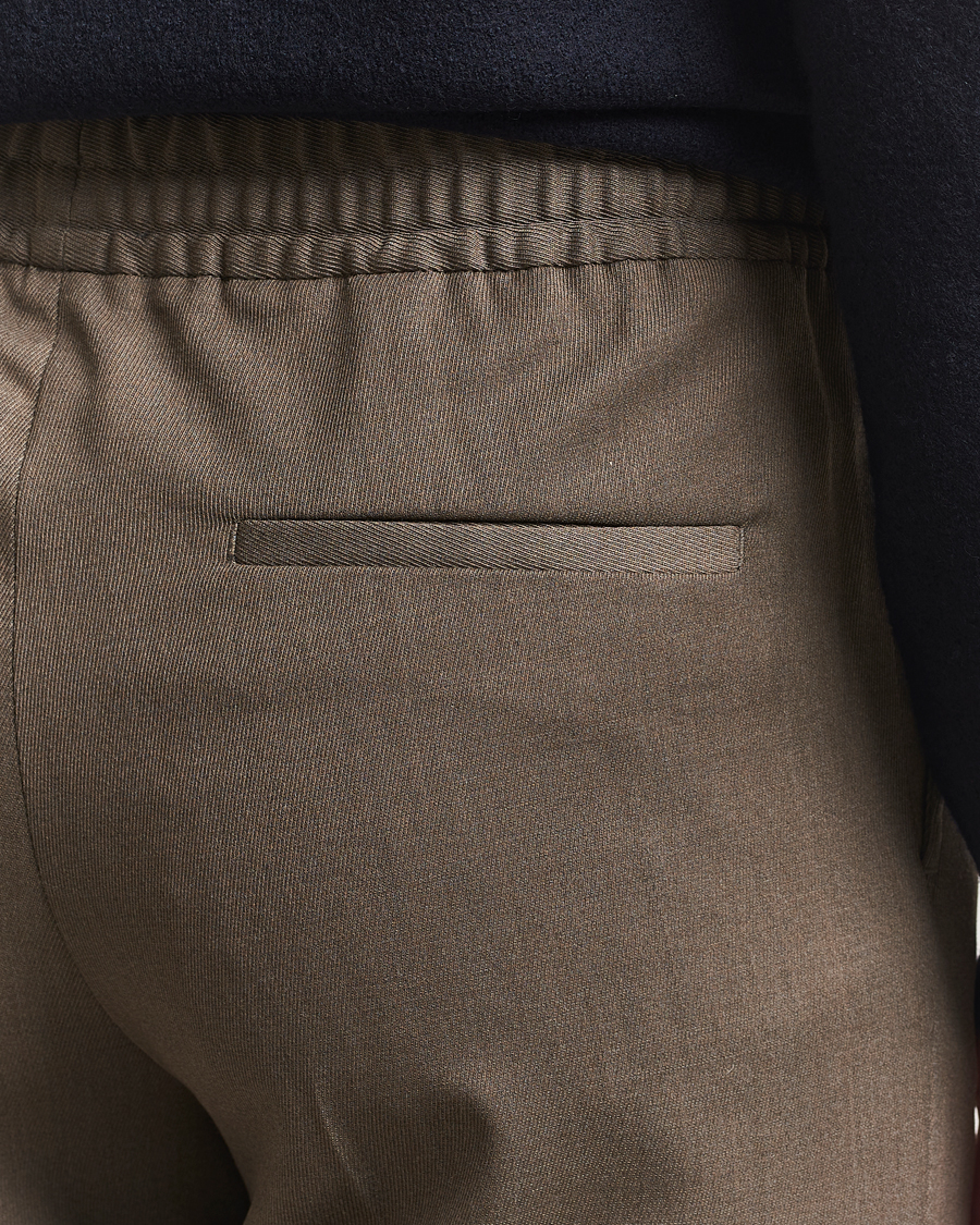 Uomini | Pantaloni | Filippa K | Theo Relaxed Wool Trousers Driftwood
