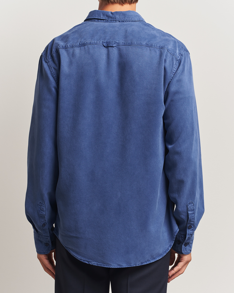 Uomini | Camicie | Filippa K | Zachary Lyocell Shirt Royal Navy