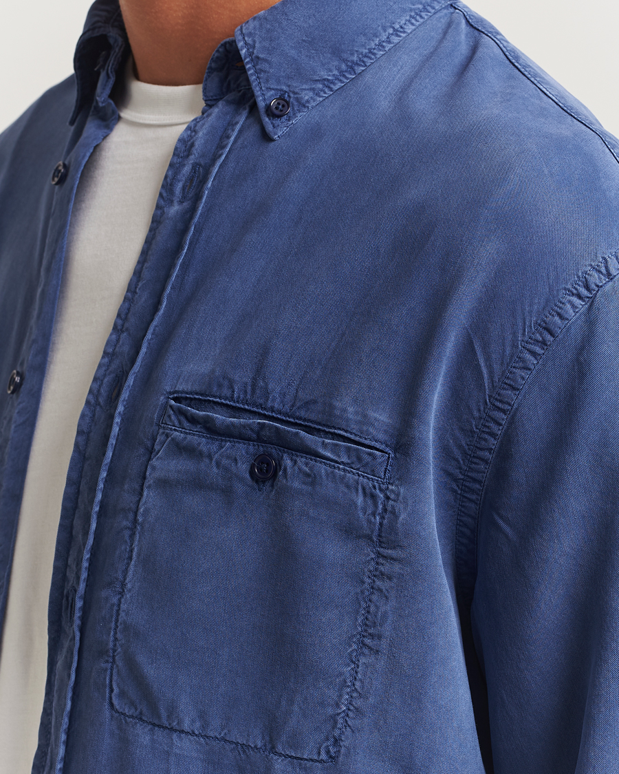 Uomini | Camicie | Filippa K | Zachary Lyocell Shirt Royal Navy