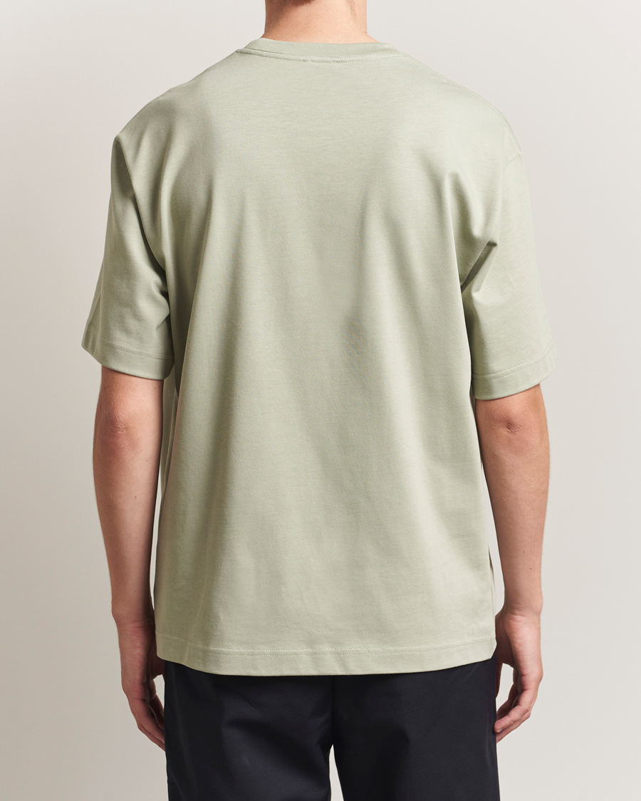 Uomini | T-shirt | Filippa K | Heavy Cotton Crew Neck T-Shirt Faded Green Grey