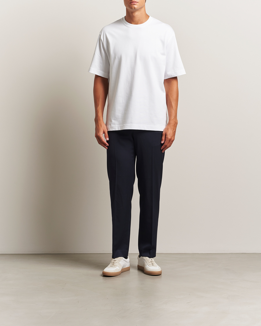 Uomini | T-shirt | Filippa K | Heavy Cotton Crew Neck T-Shirt White