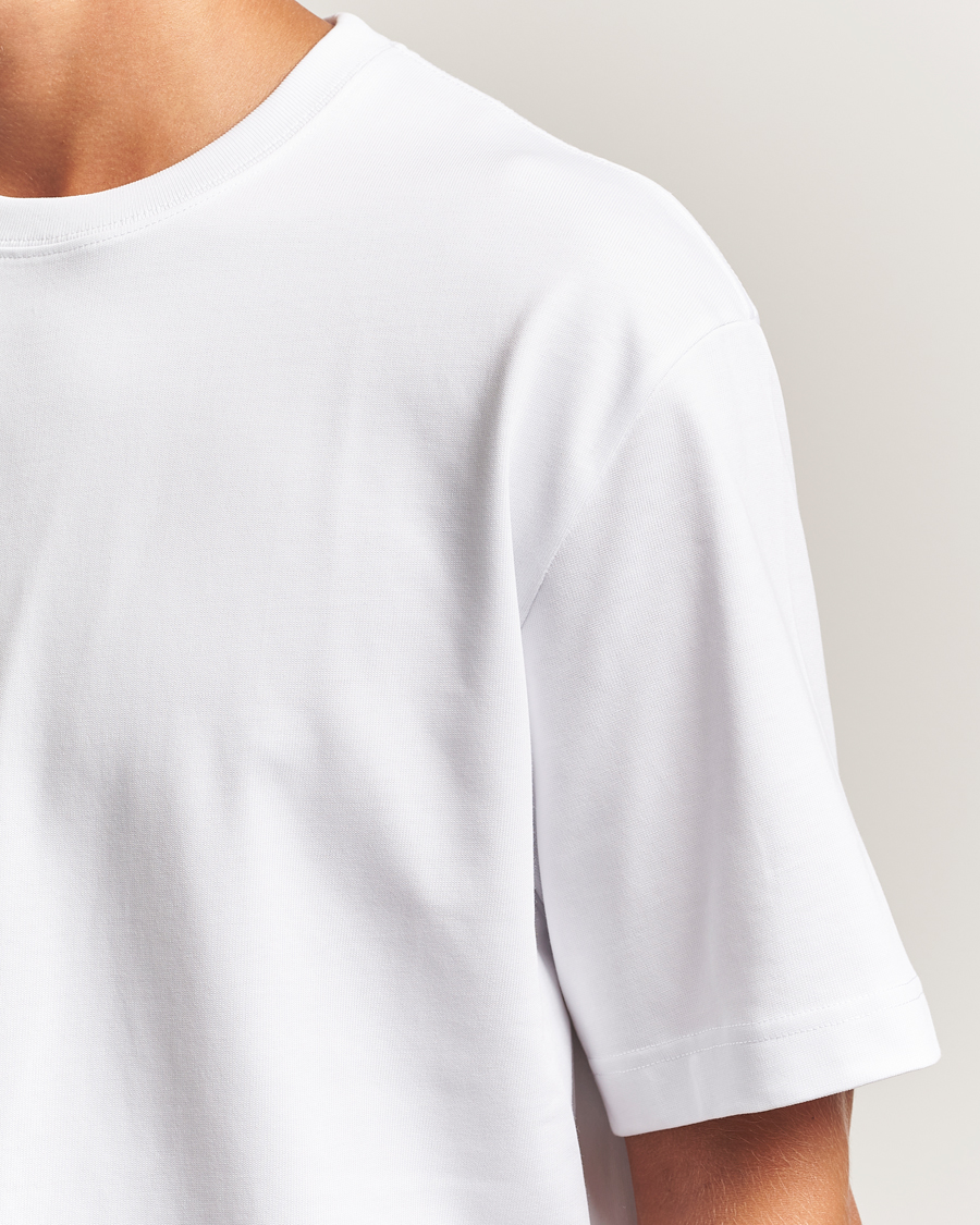 Uomini | T-shirt | Filippa K | Heavy Cotton Crew Neck T-Shirt White