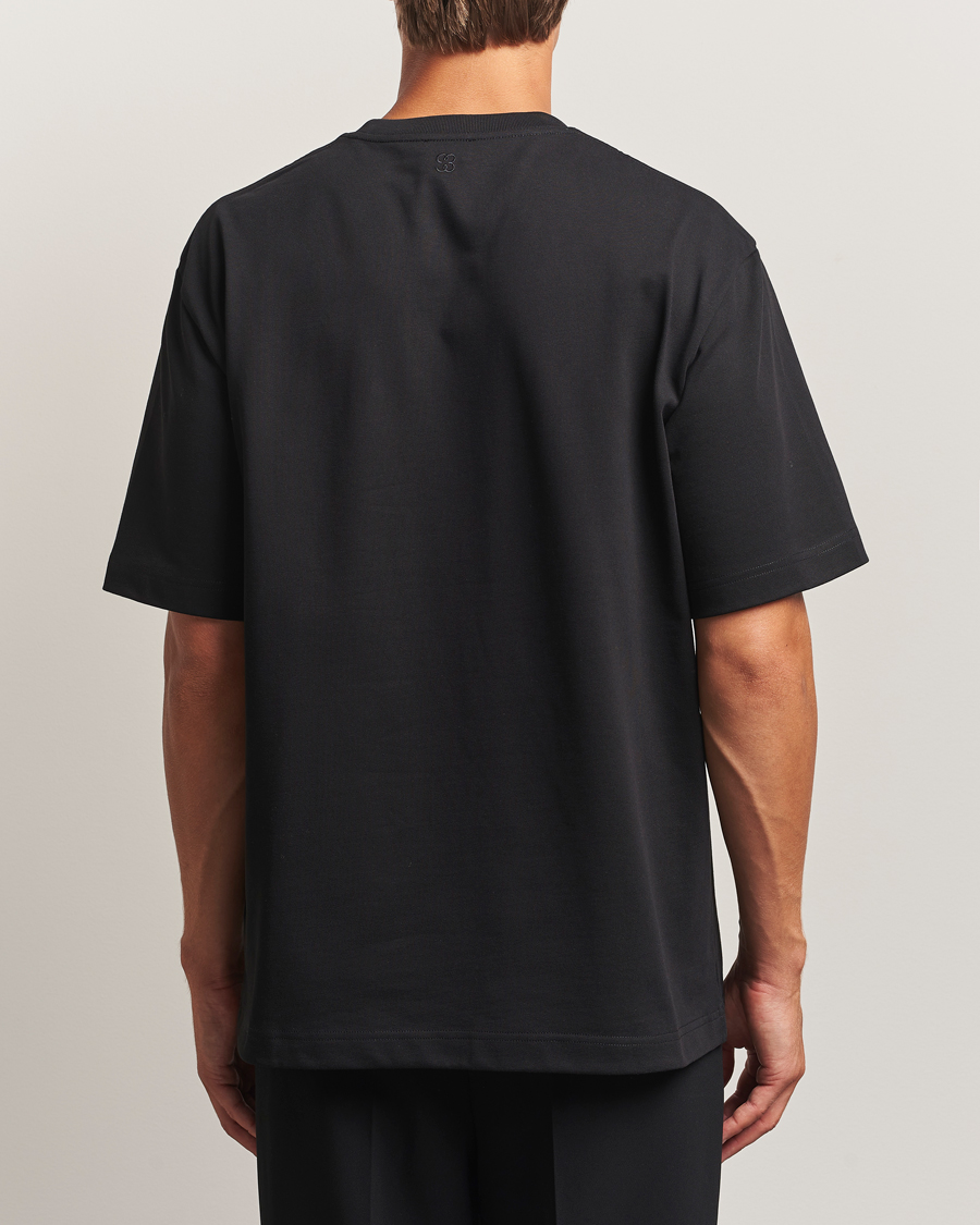 Uomini | T-shirt | Filippa K | Heavy Cotton Crew Neck T-Shirt Black