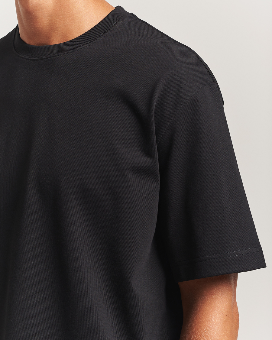 Uomini | T-shirt | Filippa K | Heavy Cotton Crew Neck T-Shirt Black
