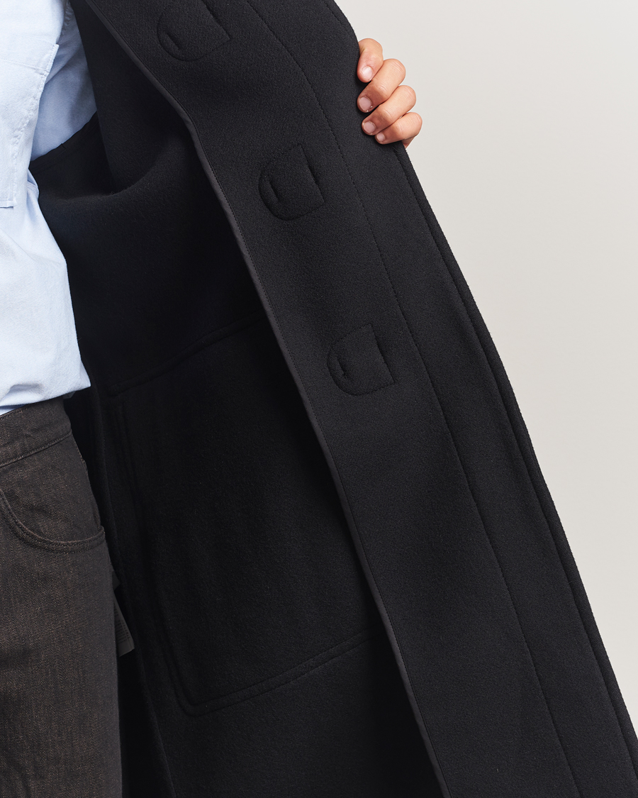 Uomini | Giacche | Filippa K | Monty Wool Duffle Coat Black