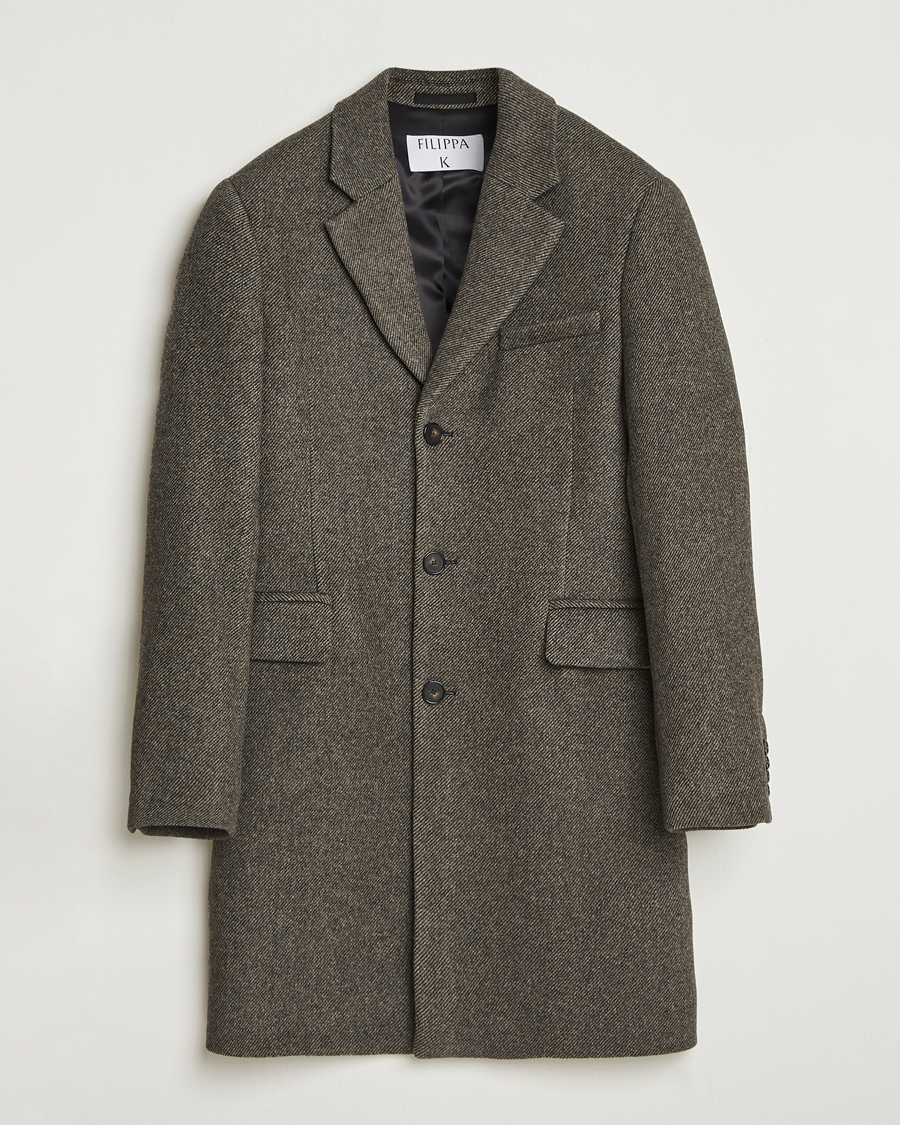 Uomini | Giacche | Filippa K | William Wool Textured Coat Driftwood