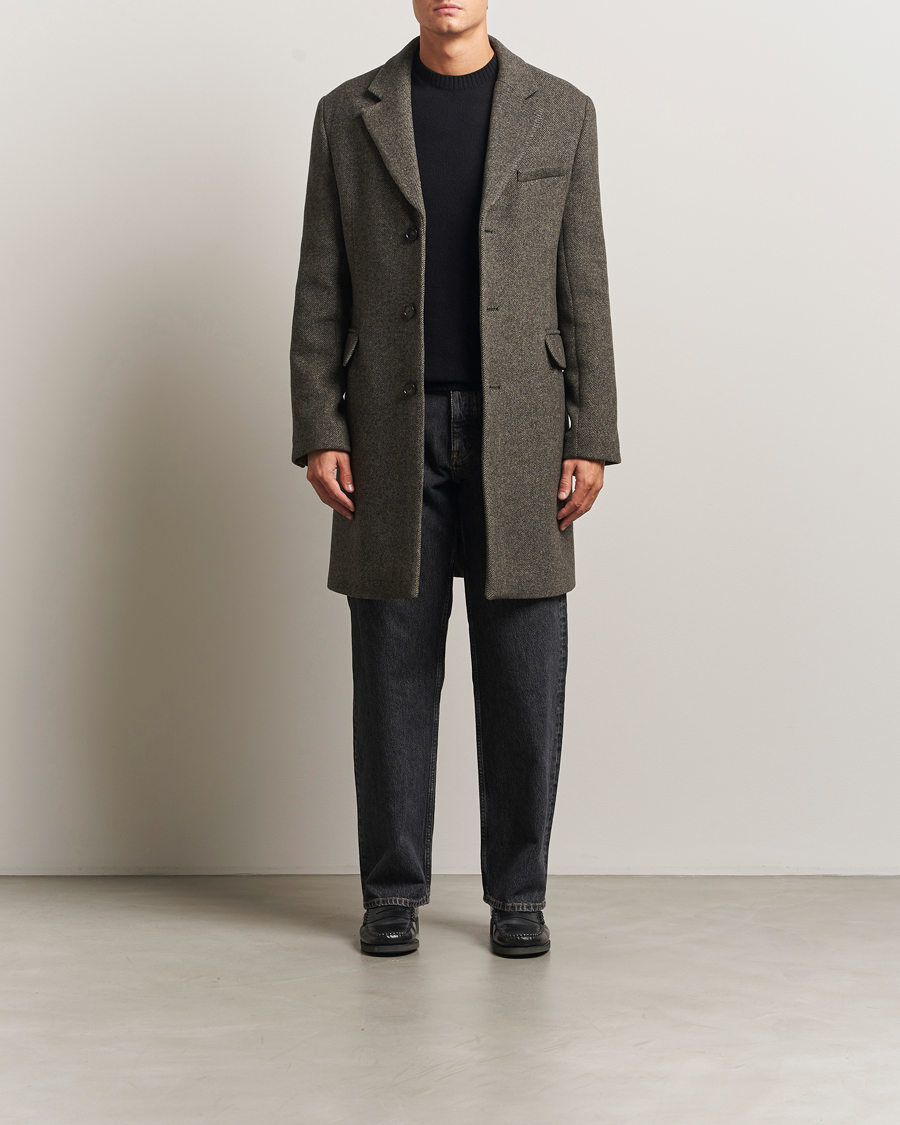 Uomini | Giacche | Filippa K | William Wool Textured Coat Driftwood