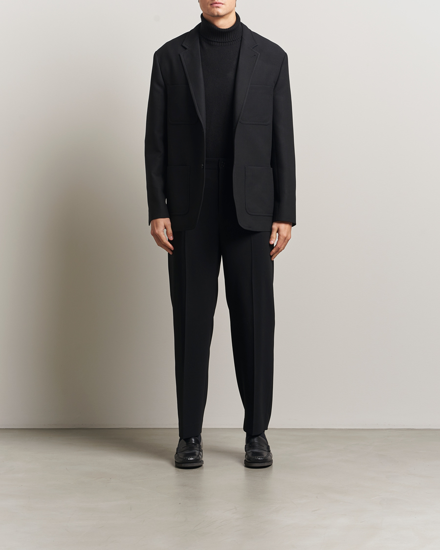 Uomini | Blazers | Filippa K | Riley Wool Workwear Blazer Black
