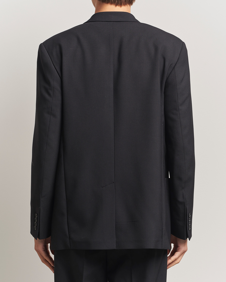 Uomini | Blazers | Filippa K | Michael Wool Double Breasted Blazer Black