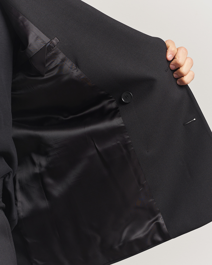 Uomini | Blazers | Filippa K | Michael Wool Double Breasted Blazer Black