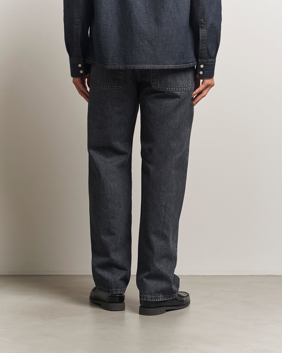 Uomini | Camicie | Filippa K | Loose Fit Workwear Jeans Washed Black