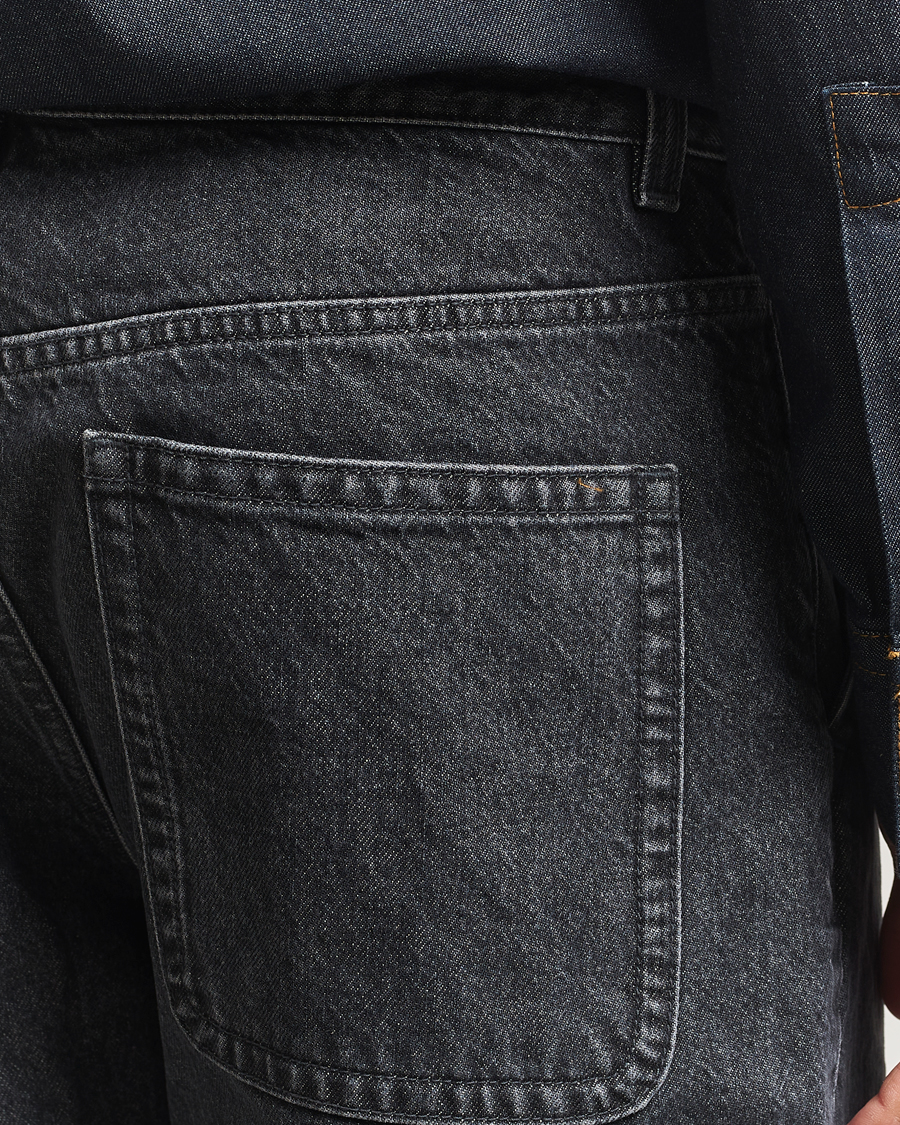 Uomini | Camicie | Filippa K | Loose Fit Workwear Jeans Washed Black