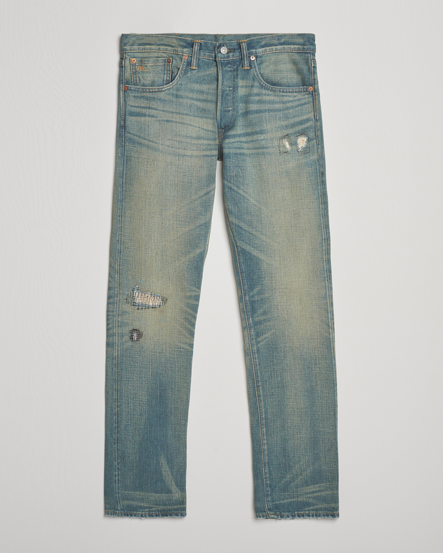Uomini | Pantaloni | RRL | Slim Fit 5-Pocket Denim Ridgway Wash