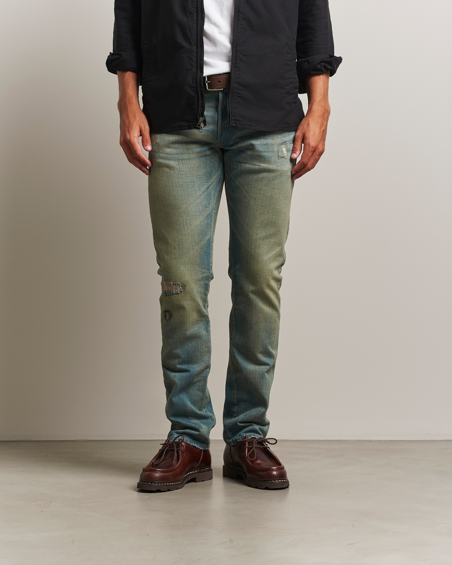 Uomini | Pantaloni | RRL | Slim Fit 5-Pocket Denim Ridgway Wash