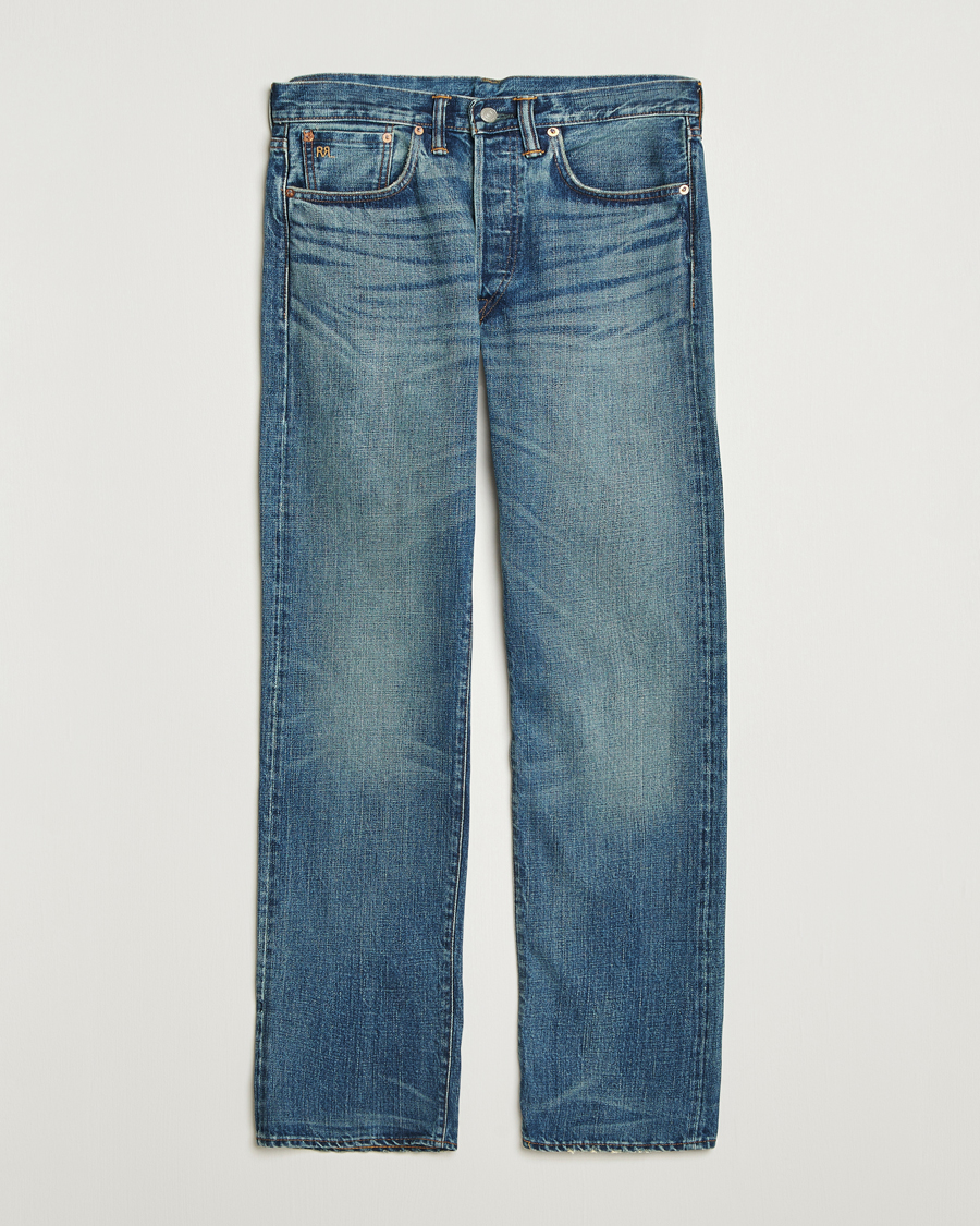 Uomini | Jeans | RRL | Straight Leg 5-Pocket Denim Hillsview Wash