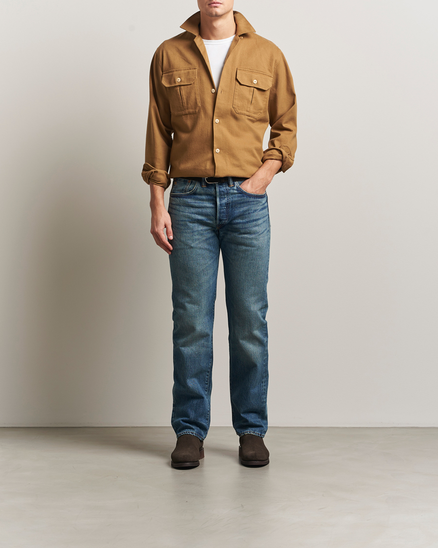 Uomini | Jeans | RRL | Straight Leg 5-Pocket Denim Hillsview Wash