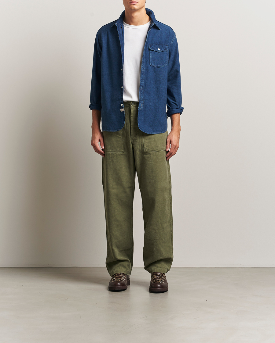 Uomini | Camicie | RRL | Oxford Denim Shirt Indigo